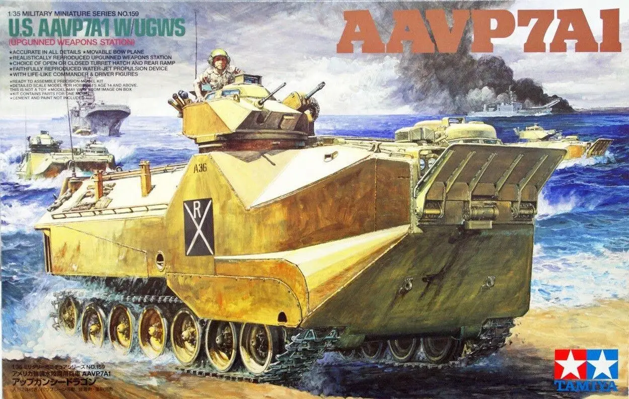 U.s Marine Amphibious Vehicle Aav-p7/a1 W/ugws