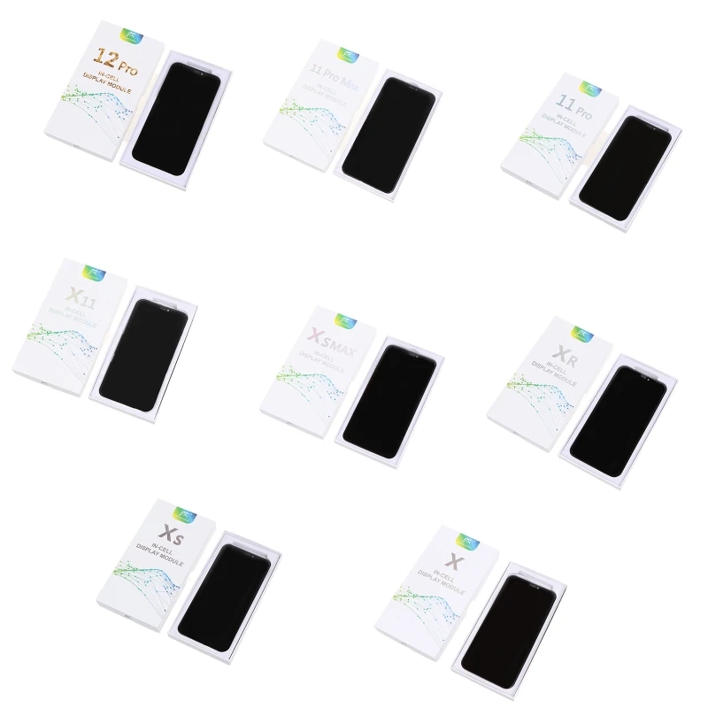 

Fit for X XR 11 Pro Max 12 Pro Smartphone Replacement Accessories No Dead Pixel