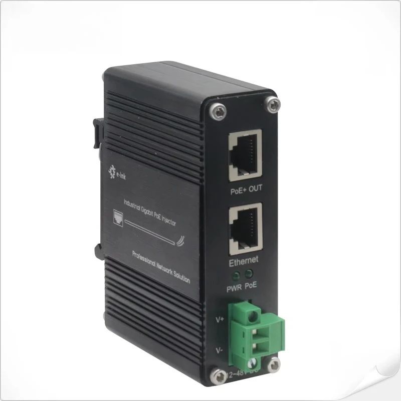 Фото Промышленный гигабитный PoE-инжектор 802.3at 30W с поддержкой Power Over Ethernet №1