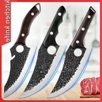 hand forged 5cr15mov steel deboning knife cleaver professional butcher kitchen knife sharp fishing knives outdoor camping tools