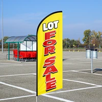 lot for sale promotional advertising business swooper banner flying flag 7 6ft%e2%9c%962 1ft with pole kit and ground stake carry bag