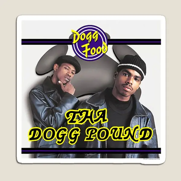 Death Row Records Dogg Food Album Cover  Magnet Cute Stickers Decor Magnetic Home Children Refrigerator Toy Kids Funny Holder