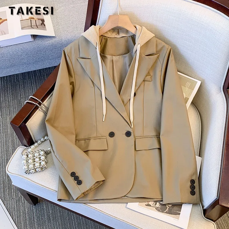 Женский винтажный офисный костюм в стиле пэчворк свободные блейзеры с