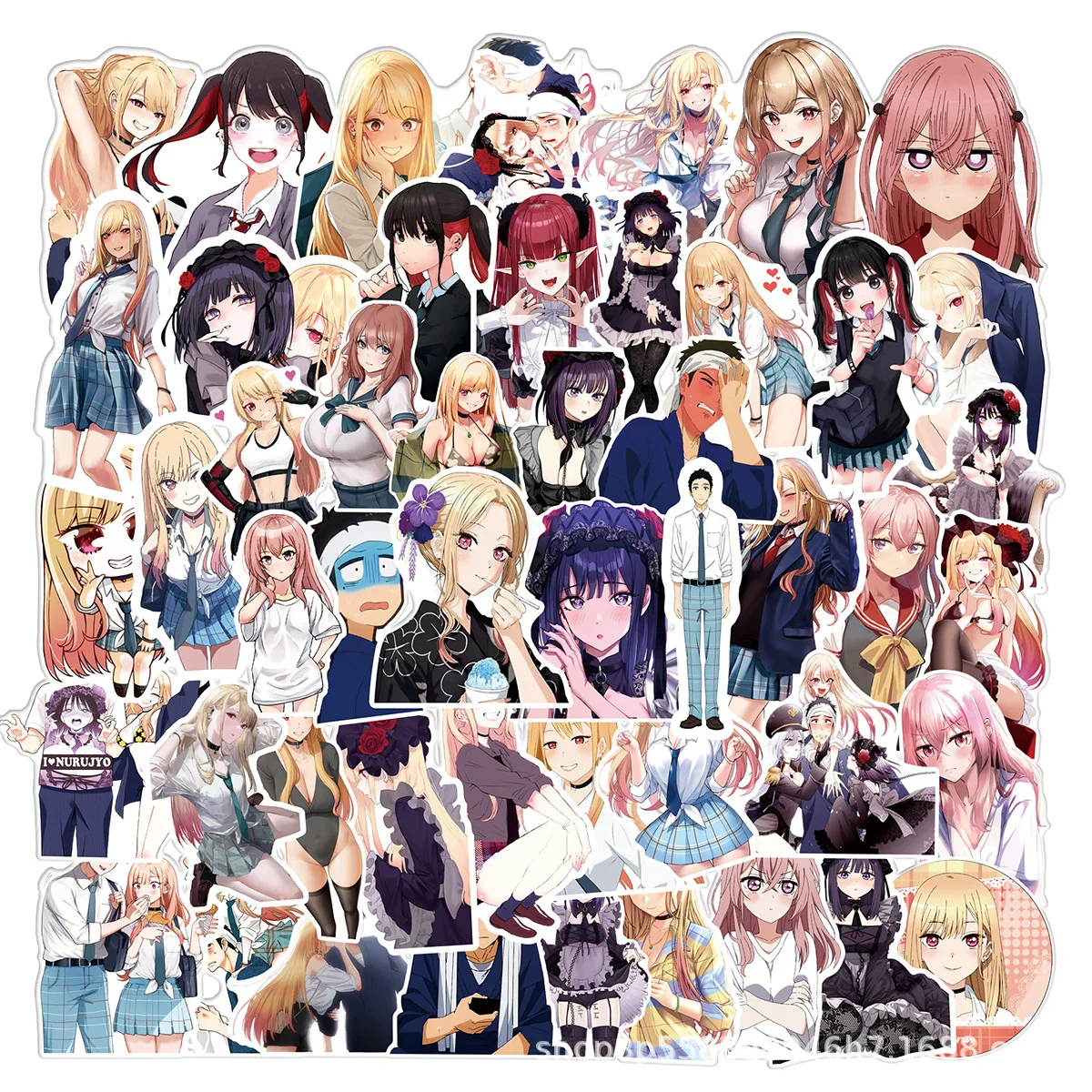 

10/50Pcs Japan My Dress Up Darling Anime Stickers Marin Graffiti Decal Skateboard Laptop Phone Car Waterproof Sticker Kid Toy