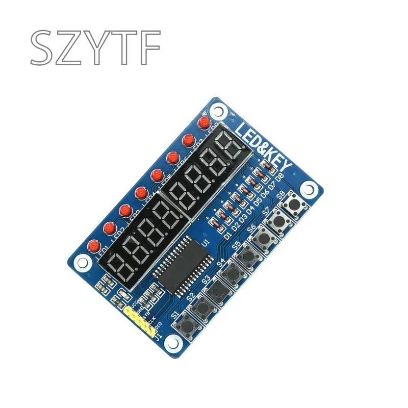 Модуль TM1638 с отображением клавиш для AVR Arduino новая 8-битная светодиодный вая