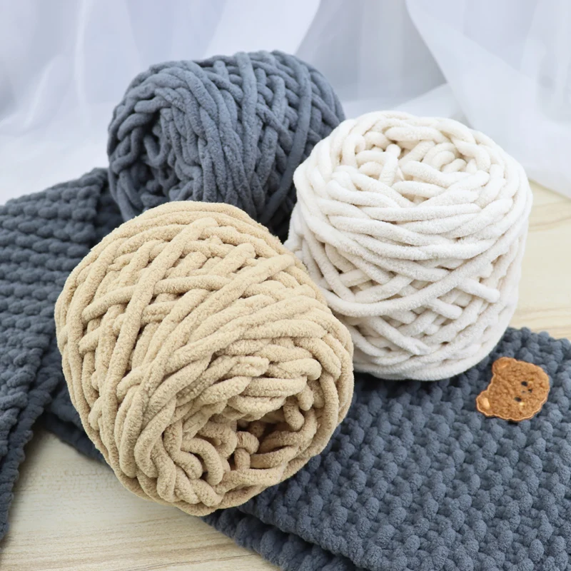 

1PCS Acrylic Blended Yarn Soft Protein Yarn Silk Wool Baby Yarn Crochet Knitting Yarn Cotton Baby Wool DIY Sweater Scarf Weaving