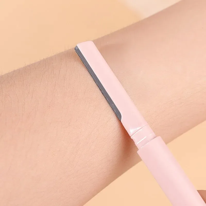 Безболезненный триммер для бровей безопасный портативный против царапин резак