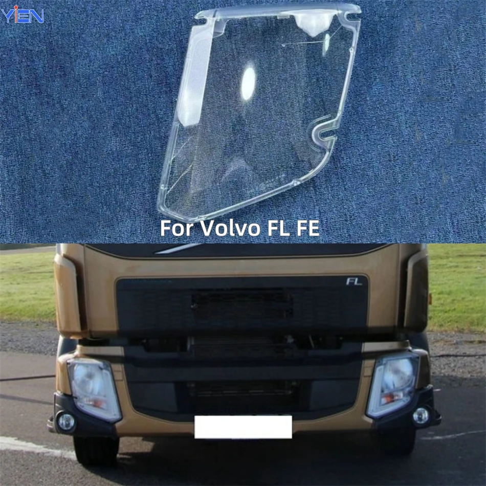Фото Для Volvo FL FE детали грузовика, крышка передней фары, прозрачные абажуры, абажур для лампы, линза из плексигласа №1
