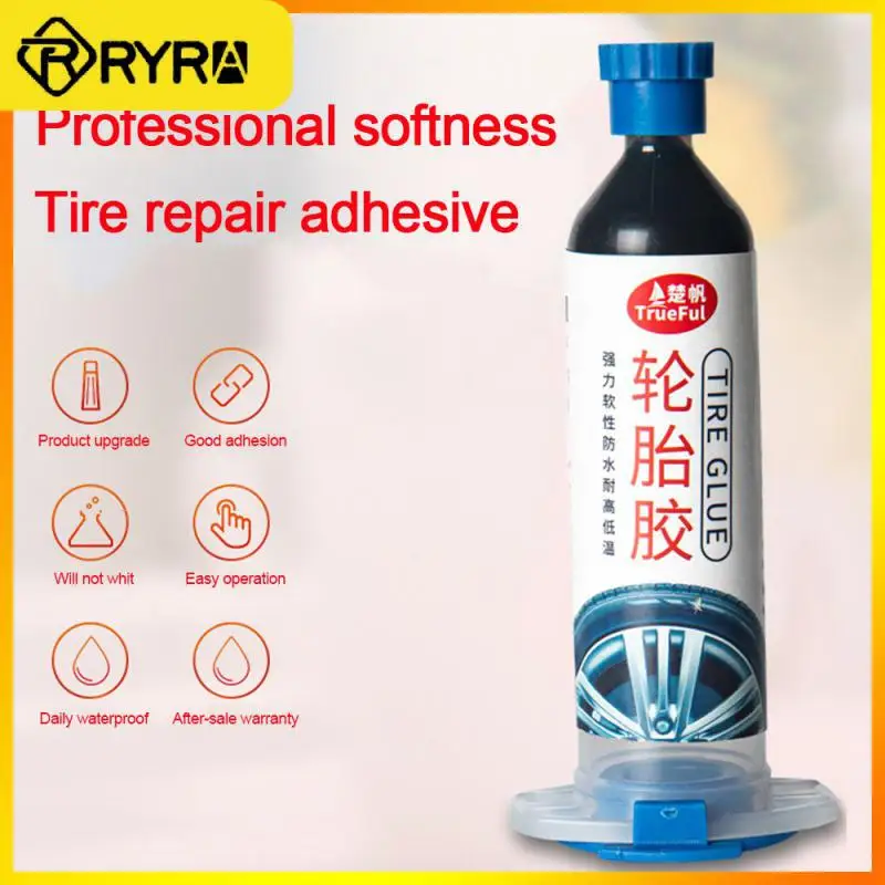 

Silicone Adhesive For Tires Universal Repairing Adhesive Portable Repair Tire Cracks Strong Black Glue 30ml Car Special Glue