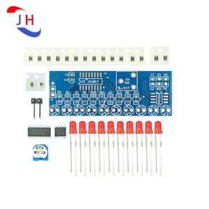 1PCS NE555 CD4017 Smart Electronics Kits NE555 CD4017 Light Water Flowing Light LED Module DIY Kit