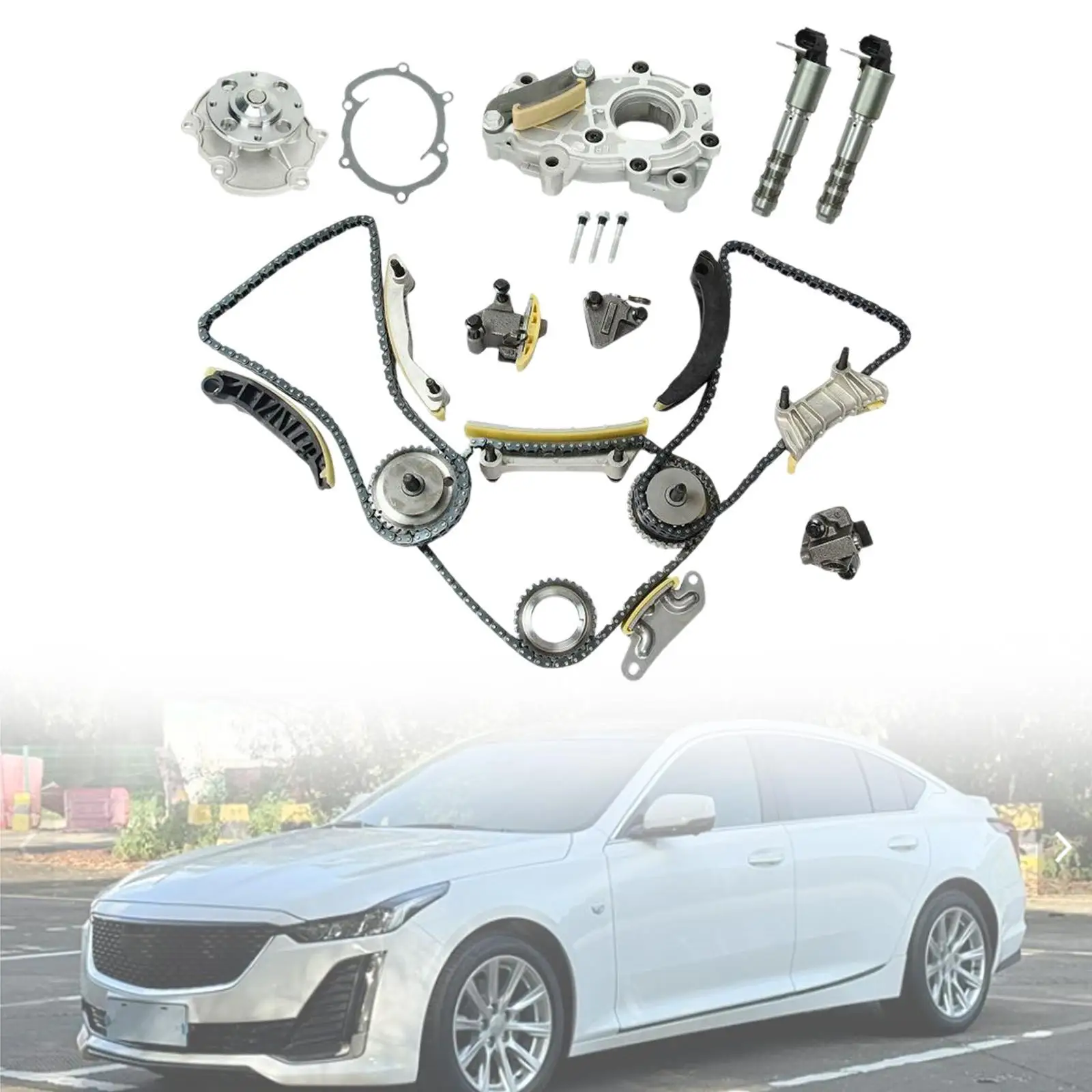 Комплект цепи ГРМ 12633452 12609258 Высокопроизводительный соленоид Vtc запасные части