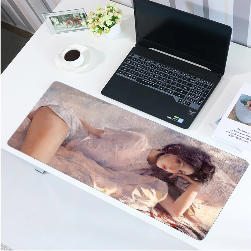 

Large Mause Pad Anime Sexy Girl Computer Keyboard Custom HD Mouse Pad Keyboard PC Desk Pad kawaii mause pad custom mause pad