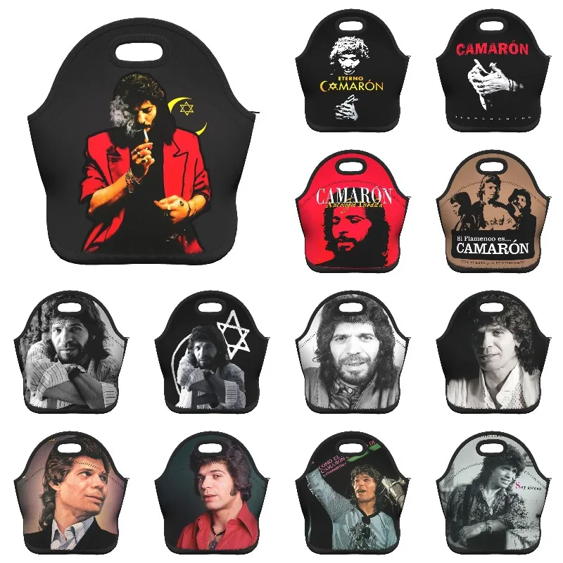 

Neoprene Island Shrimp Camaron De La Isla Thermal Insulated Lunch Bag Portable Lunch Box Tote Picnic Multifunction Food Bags