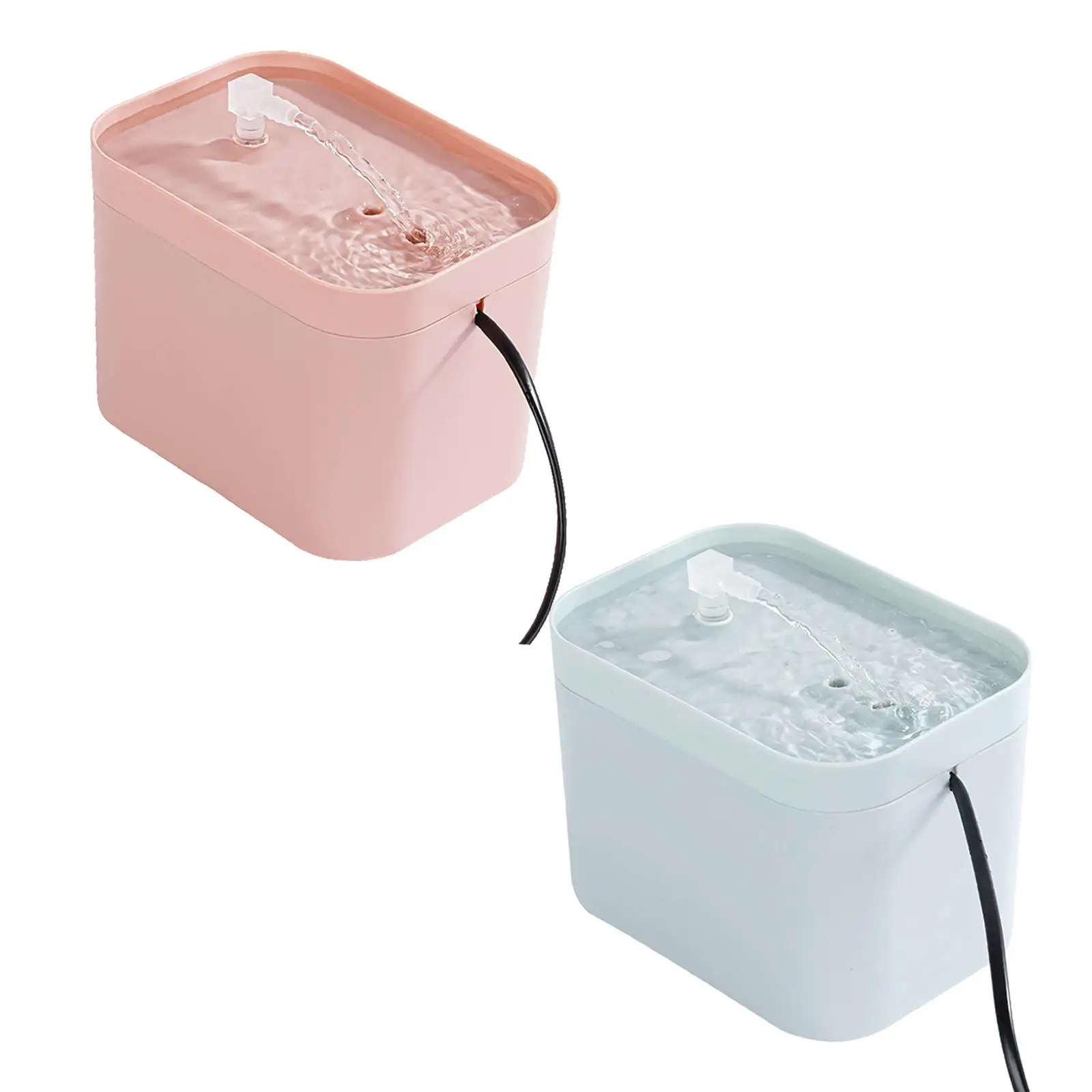 

Automatic Cat Water Fountain Indoor Filter Drinker for Multiple Pets Small Animals