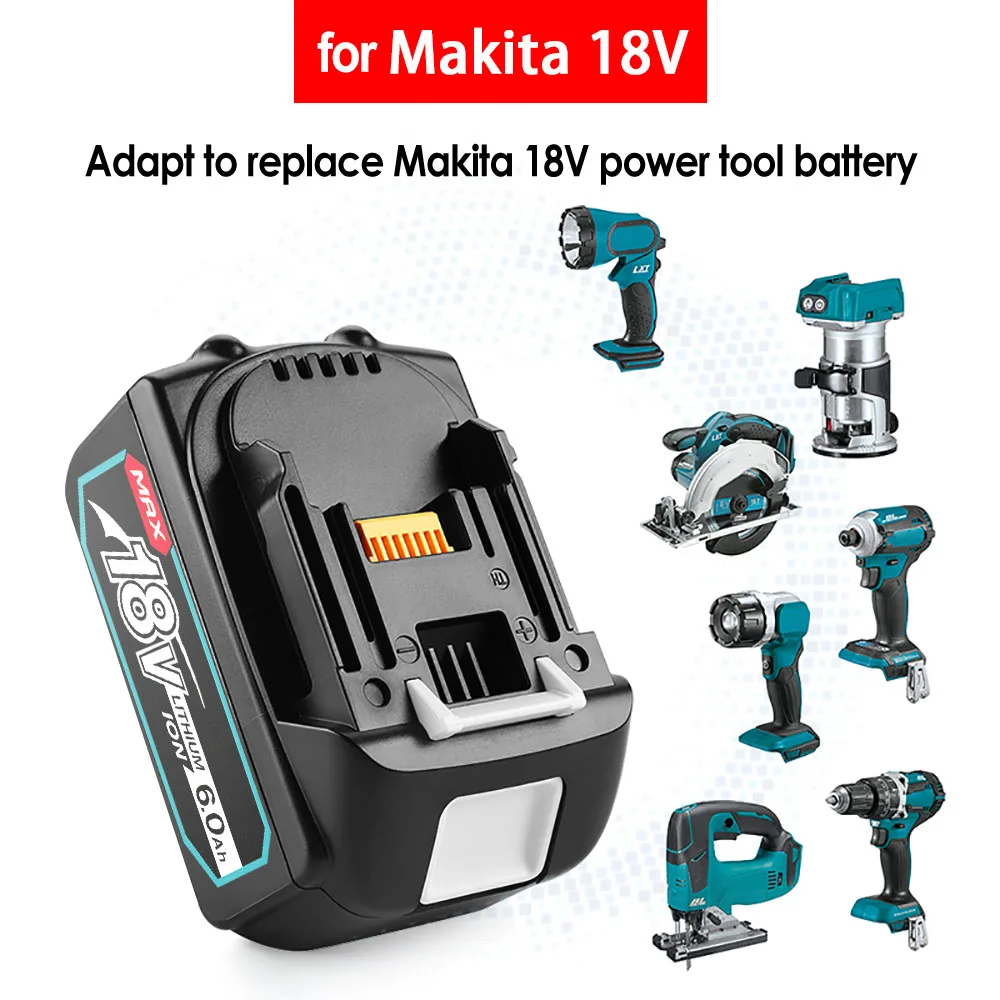 

2022 Upgraded 18V Makita BL1860 BL1850B BL1850 BL1840 BL1830 BL1820 BL1815 LXT-400 Replacement Lithium Battery