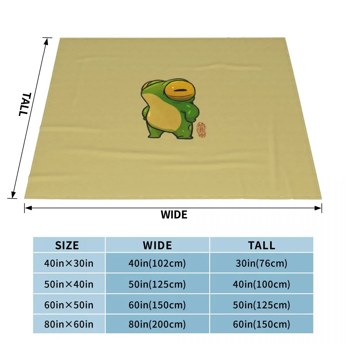 Милое детское одеяло с изображением лягушки в азиатском стиле ультрамягкое