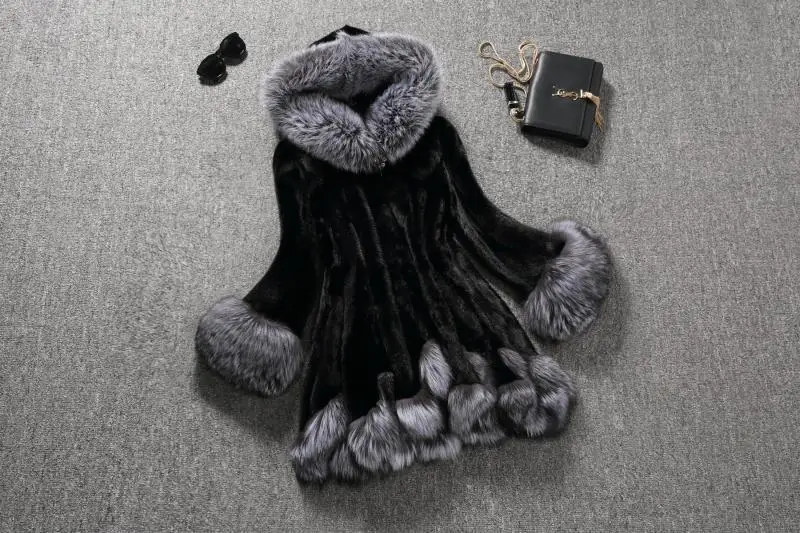 Autumn and Winter New Women's Fur Coat Medium Long Fur Coat for Women