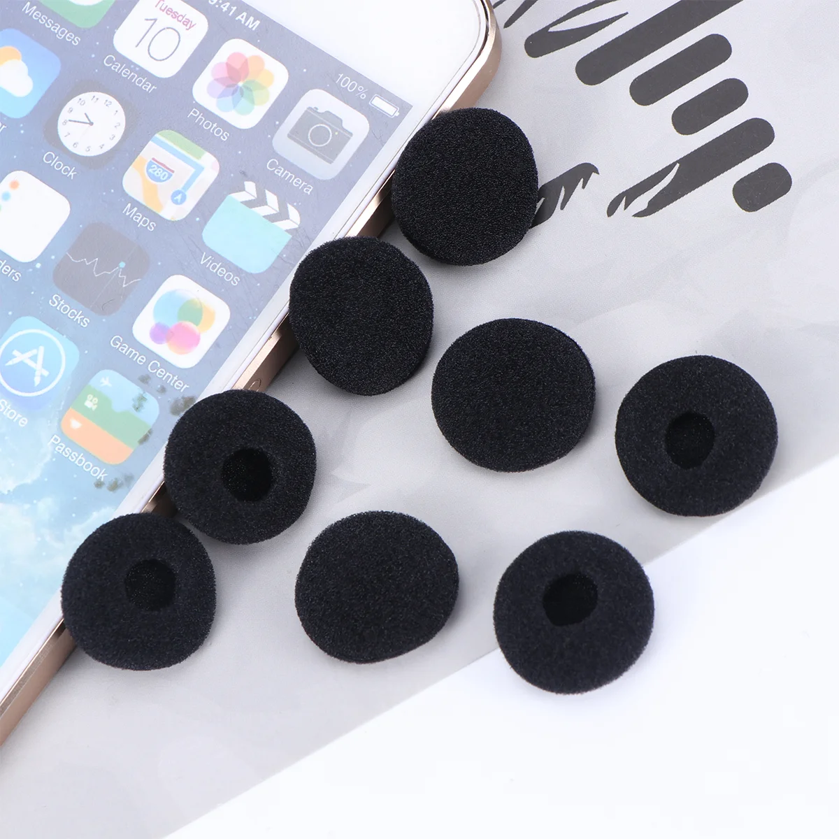 

Pairs Replacement Earbud Cushion Pads for Headset Earphones Black