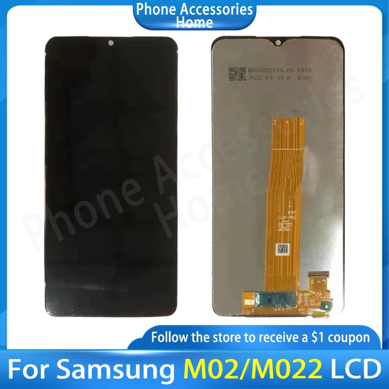 

Дисплей для Samsung Galaxy M02 M022, ЖК-дисплей, сенсорный экран, дигитайзер, замена SM-M022F, SM-M022F/DS, SM-M022G, DS