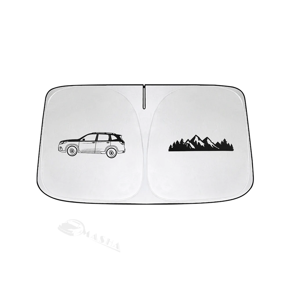 

Солнцезащитный козырек на лобовое стекло для аксессуаров Subaru Forester 2024 2023-2019, передний складной солнцезащитный козырек, защитная крышка