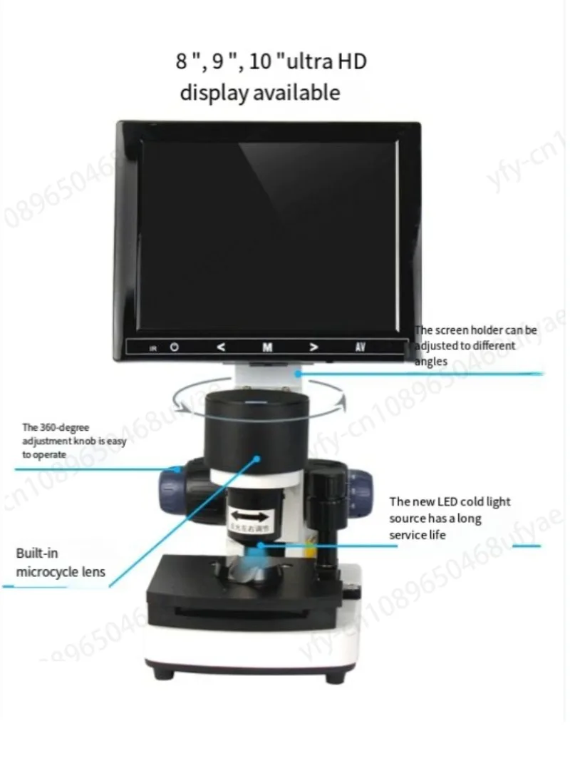 Цифровой микроскоп с зумом капиллярный детектор гвоздями анализатор крови