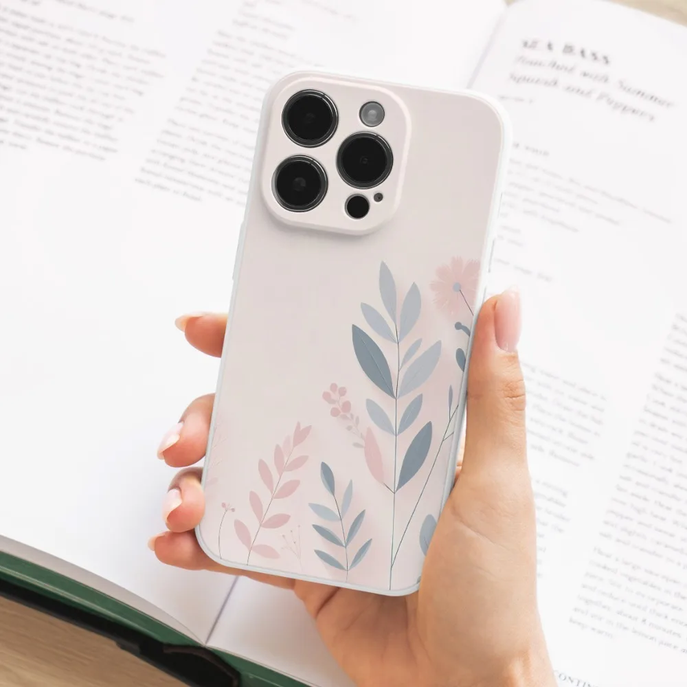 Чехол для мобильного телефона с простым растительным узором iPhone X XR XS Max 11 12 13 Pro Mini