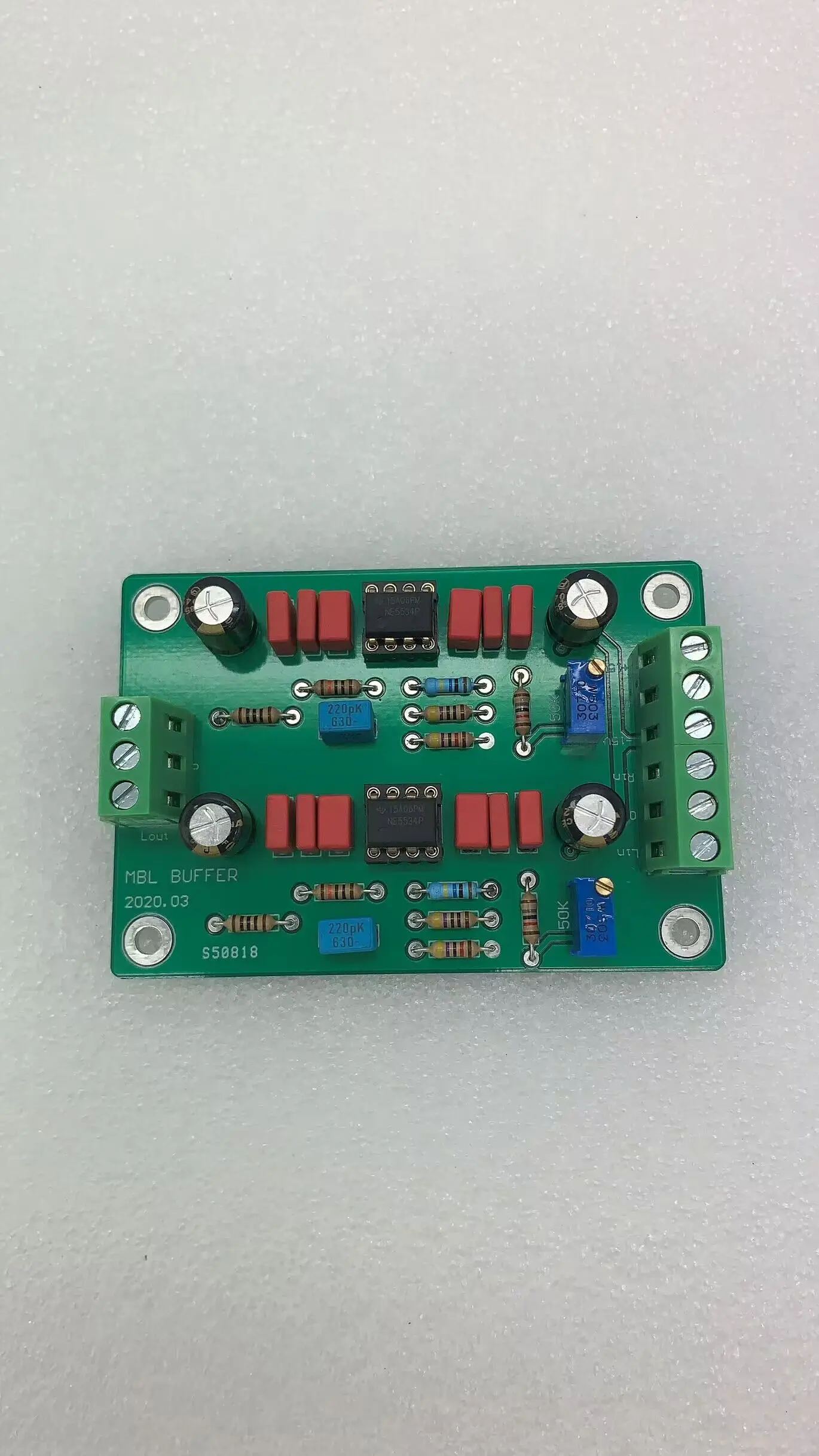 Собранный корпус предусилителя HIFI MBL6010D двухканальная буферная плата NE5534 OPA