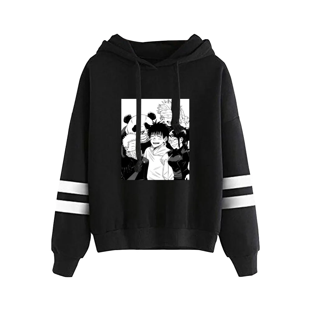 

Худи унисекс из аниме «джутсу кайсен 0», Свитшот без карманов, Мужской и Женский пуловер, уличная одежда в стиле Харадзюку 90-х