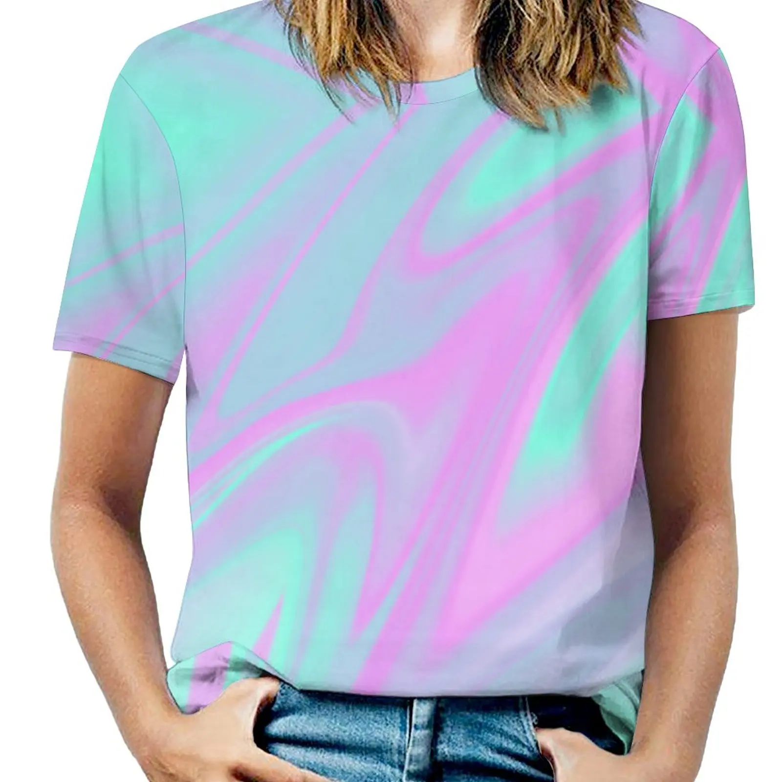 

90 S Tie Dye Te Sport T-shirt Fresh Humor Graphic Novelty Travel Top Tee USA Size