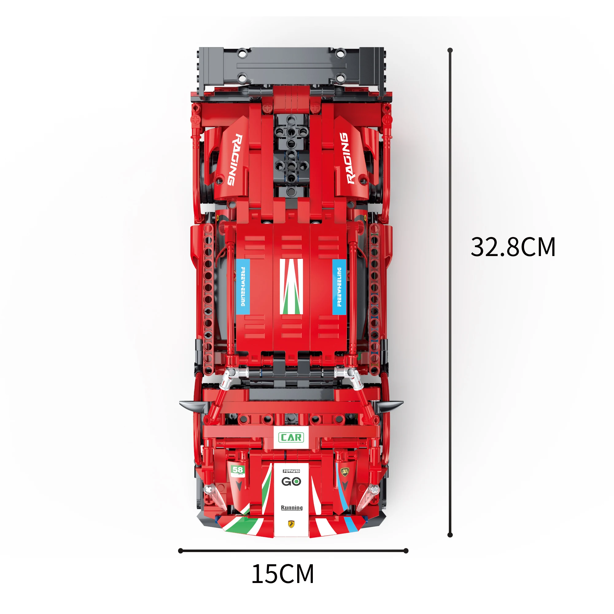Модель спортивного автомобиля COGO строительные блоки для детей от 6 до 12 лет