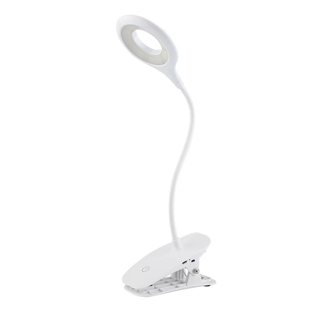 

USB LED Desk Lamp Clip-on Dimmable Eye Protection Reading Table Light Adjustable Dorm Bedroom Tabletop Room Indoor
