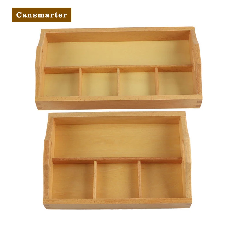 

Wooden Sorting Tray Montessori Learning Materials Educational Toy Boxes for Preschool Kids Children Game Sensorial Holding Toys