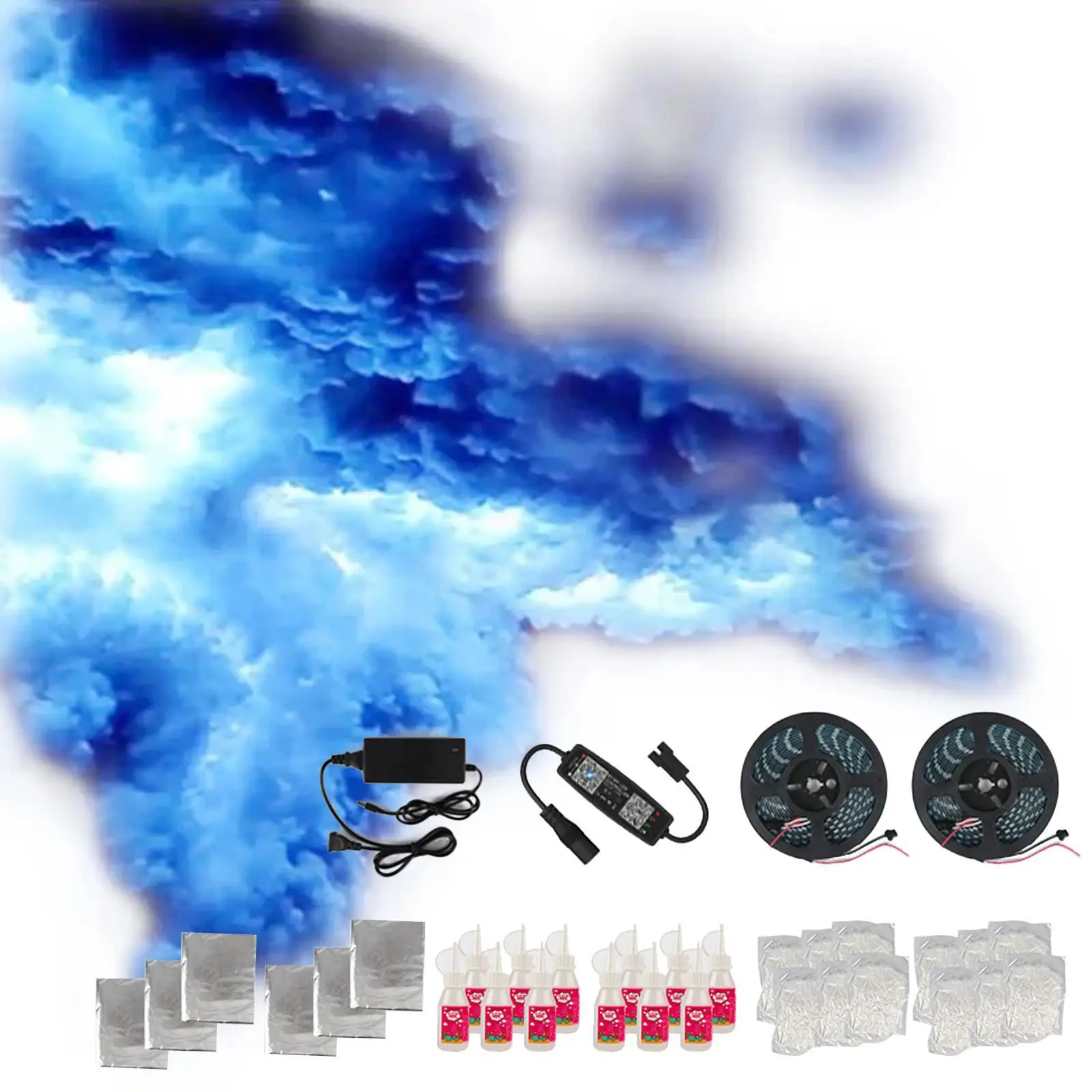 

New Halloween Thunder Cloud Lights Smart Secret Room Decoration Bar DIY Cloud Lights Atmosphere Voice-Controlled Decor