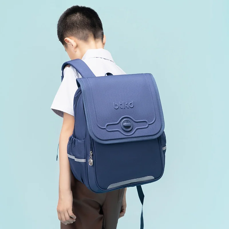 British Style Children Solid Simple Cool Backpacks 2022 New Primary Girl Boy Students Breathable Large Capacity Schoolbags Hot