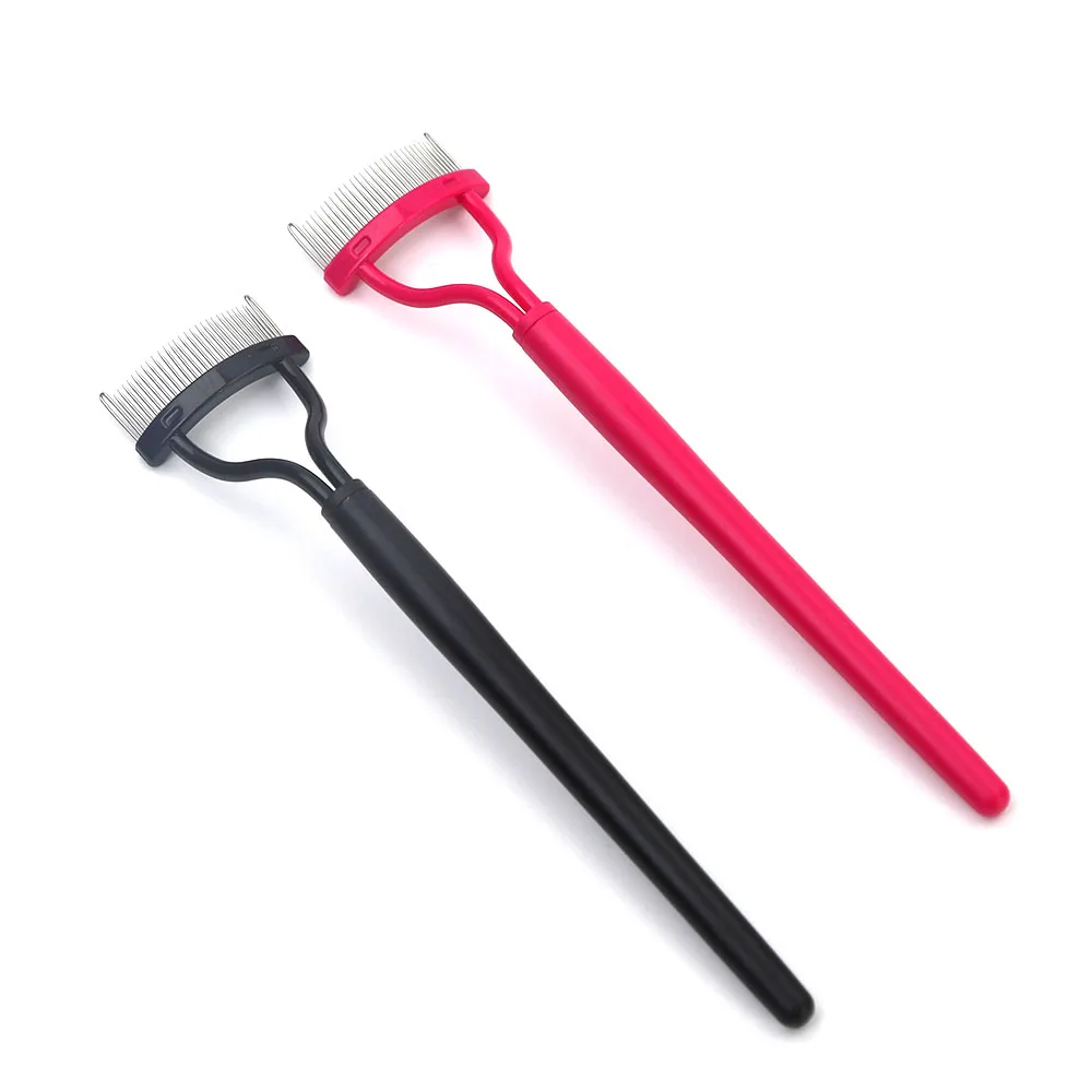 Metal Eyebrow Brush Eyelash Comb Grafting Implant Carding Tool Makeup Cosmetic Make Up Brushes | Красота и здоровье