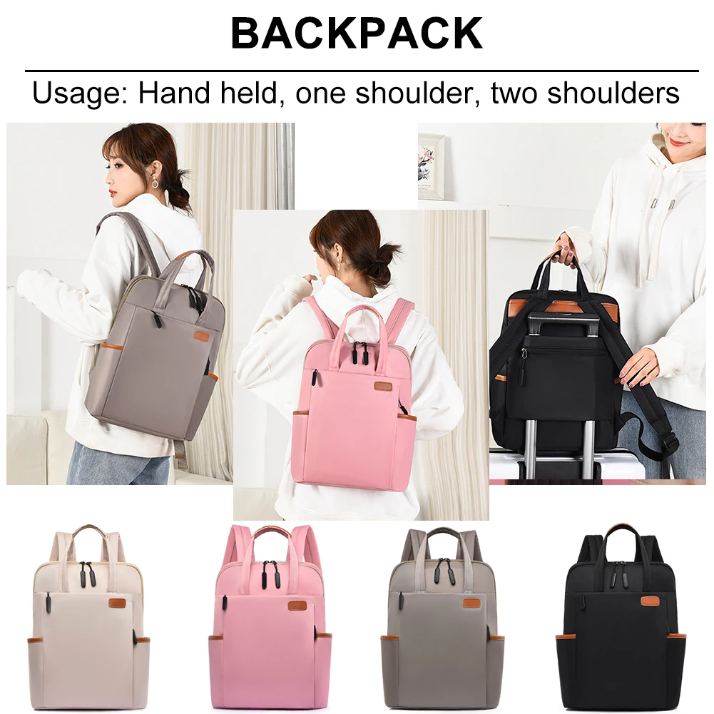 

Women Laptop Backpack Multifunctional Oxford Student School Bag Large Capacity Fashion Waterproof Portable Business Backpack
