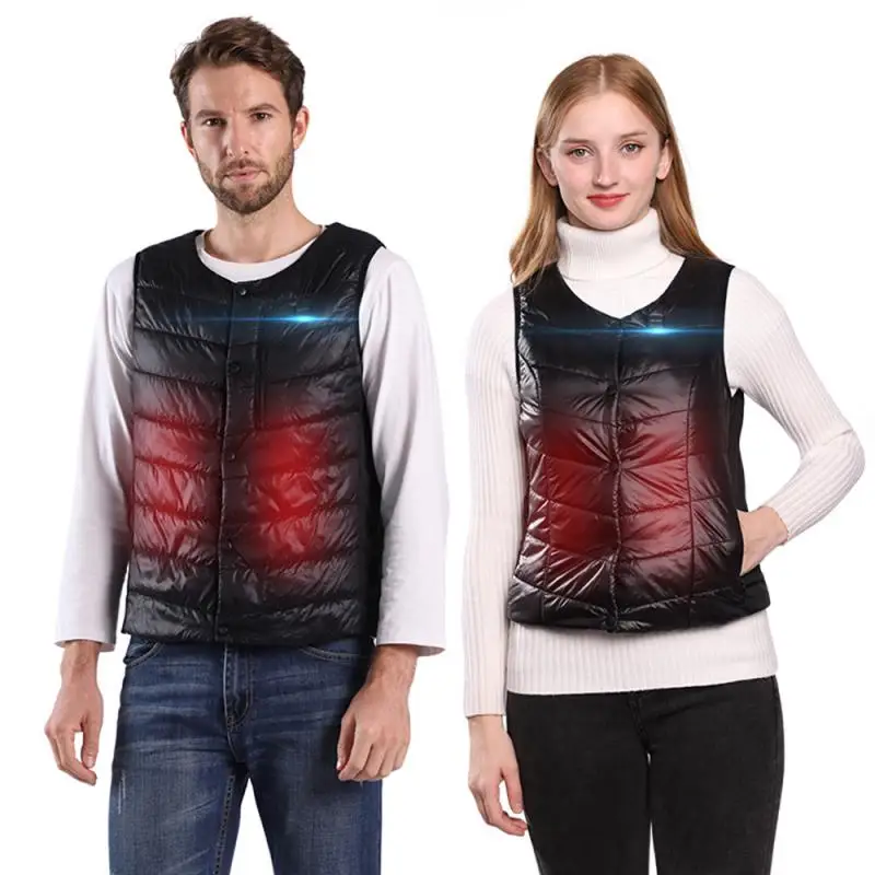 

Smart APP Control Fever Heated Warm Vest Washable USB Charging Heated Clothing Graphene Carbon Fiber Heating Coat