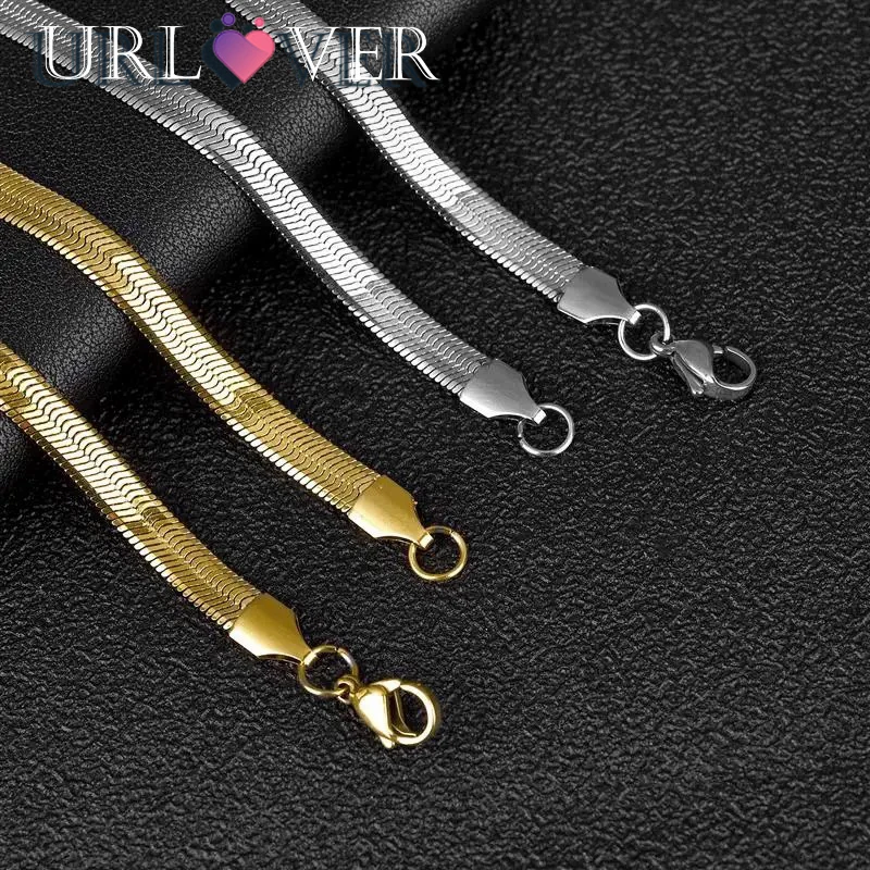 Ожерелье женское из серебра 925 пробы с лезвием 4 мм