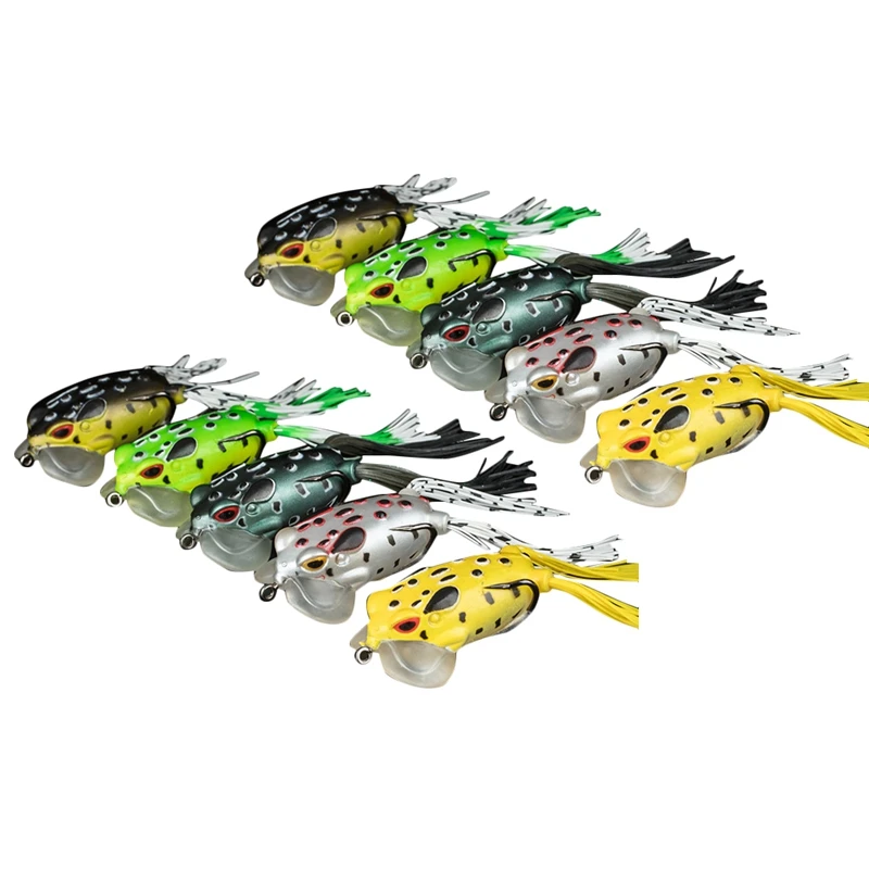 

Морская рыболовная приманка, мягкая блесна в виде лягушки, для ловли рыбы в пресной воде