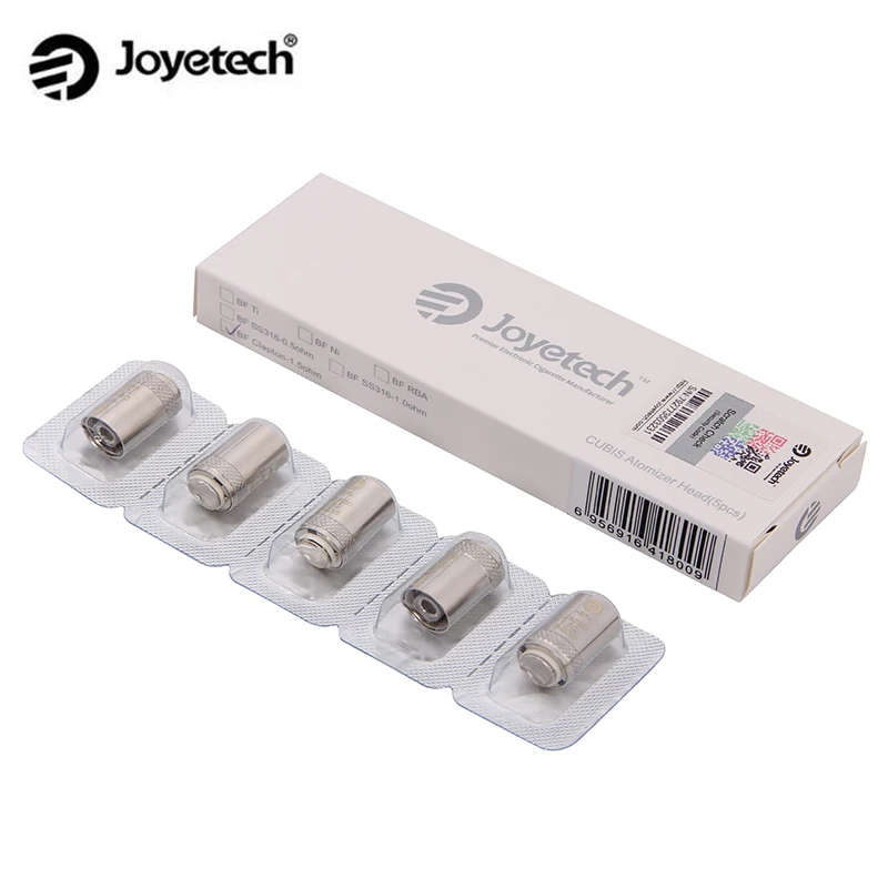 5 шт./упак. Joyetech катушка Cubis BF SS316 Ом для Cubis/eGO AIO Kit/Cuboid Mini |