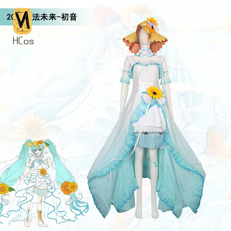 Фото Костюм ручной работы для косплея: Project SEKAI Miku Magical Mirai 2026, косплей-костюм, платье с пышной юбкой, сценический костюм из аниме HCos №1
