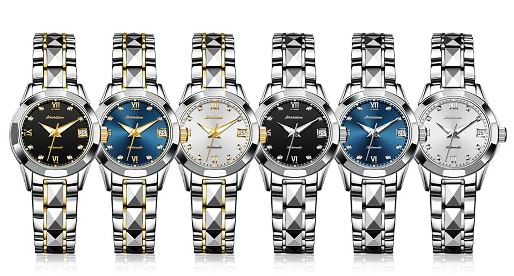 TAXAU Top Brand Mechanical Movement Fashion Women's Watch Sapphire Mirror Waterproof Wristwatch Gift Montre Femme Luxe De Marque
