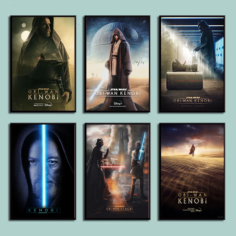 

2022 Disney Star War Movie Poster OBI-WAN KENOBI Wall Art Canvas Painting Prints for Living Room Dormitory Decor Fan Gift