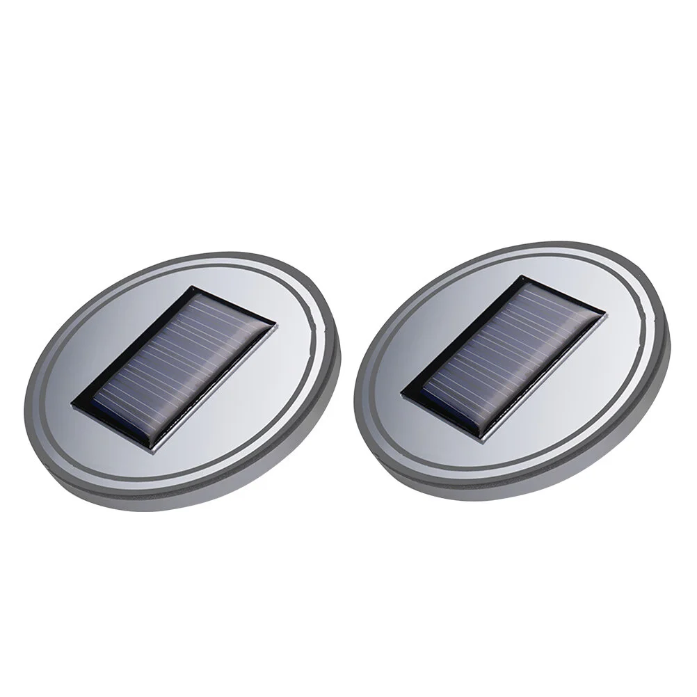 

2PCS Solar Energy Cup Mat Coaster Waterproof Anti-slip Mug Pad Holder Interior Decoration Atmosphere LED Light For