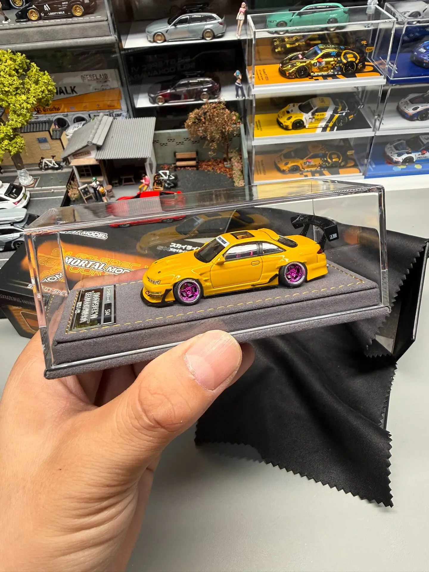 Фото Металлическая модель автомобиля Diecast MM в масштабе 1:64 S14 GT-SPEC V1 SEIJI OOKAWARA №1