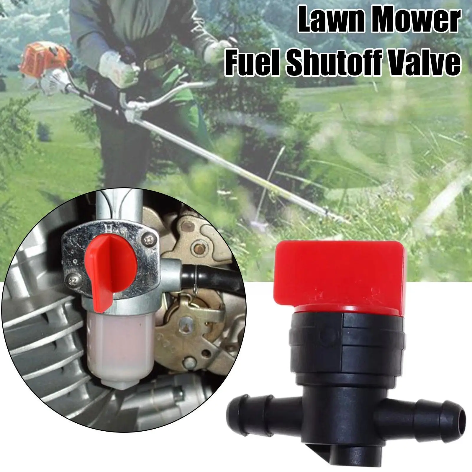 

1/4" Inline Straight Gas Fuel Cut Shut Off Valve For Briggs & Stratton Gas Fuel Cut Shut Off Switch N5W6