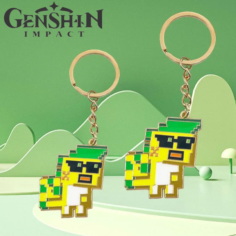 Брелок для ключей в стиле унисекс аксессуар из сплава подходит косплея игры Genshin