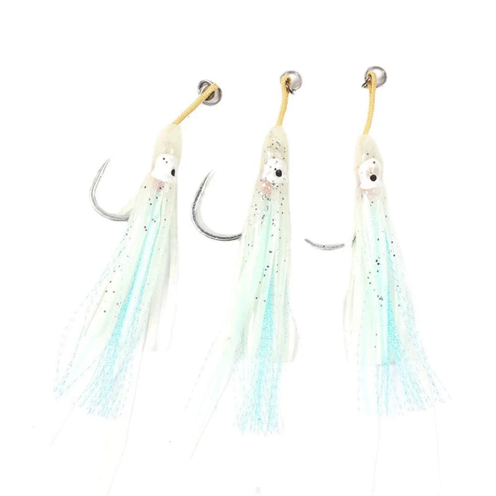 

Luminous Squid Hook Bionic Octopus Hook Iron Hook Squid Fishing Lures Hook 2/0 5.5cm 3/0 5/0 7/0 7cm Fish Hook Pesca Iscas