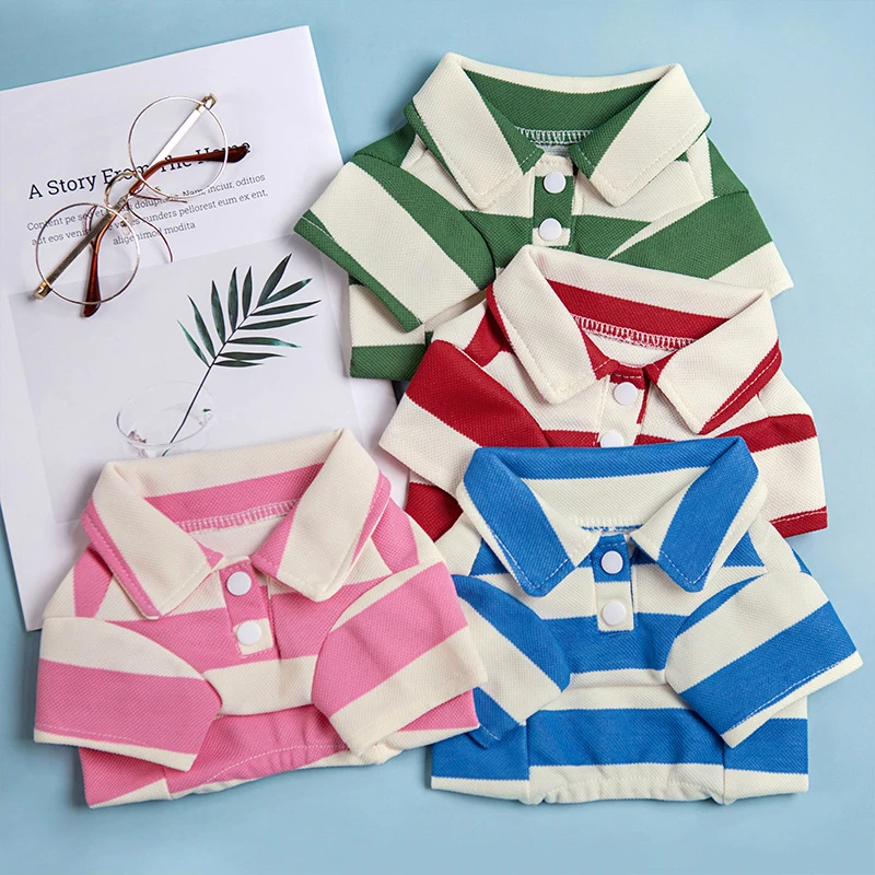 

Summer Dog Shirt Fashion Dog Clothes Cute Strip Pet Puppy Thin Shirt Soft Cat Vest Pet Kitten Dog Clothing Chihuahua Dog Clothes