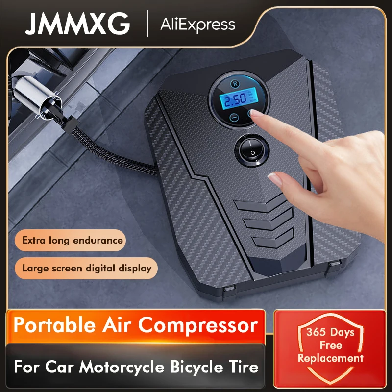 Digital Tire Inflation Pump Led Lamp Air Compressor Car Accessories